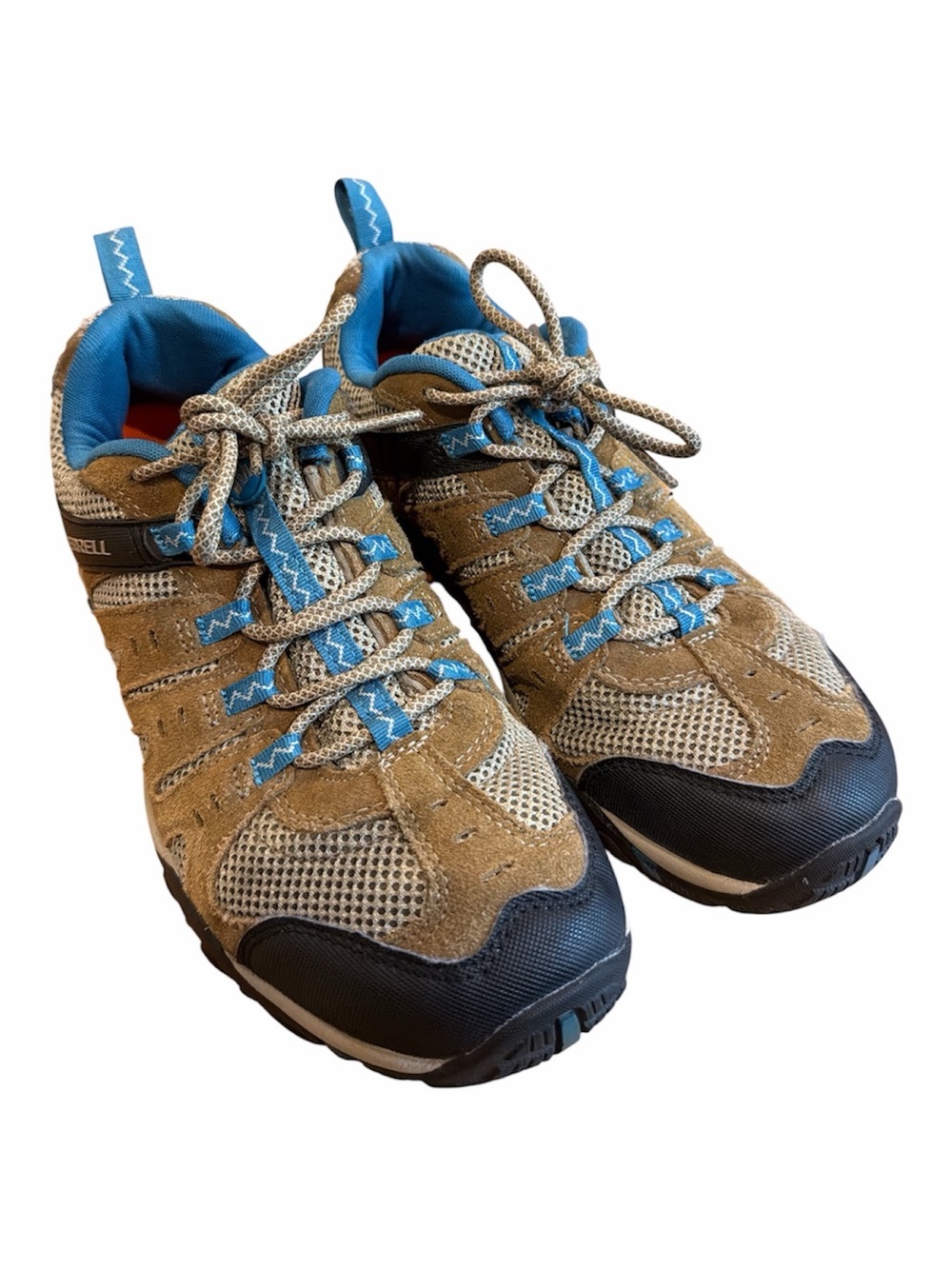 Merrell Tan, Blue and Gray Women's Hiking Sneakers